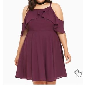 Torrid Off The Shoulder Skater Dress